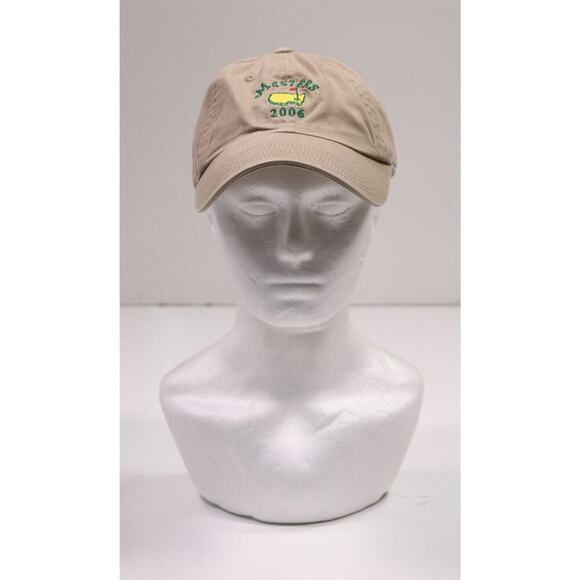 Masters Golf 2006 Khaki Tan Slouch Cotton Hat Cap Augusta National - Picture 1 of 7